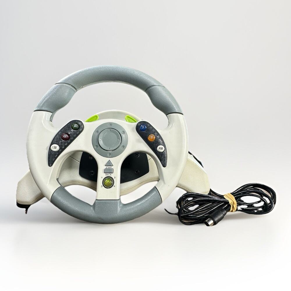 Mad Catz MC2 Xbox 360 Racing Wheel Controller Tested Works READ